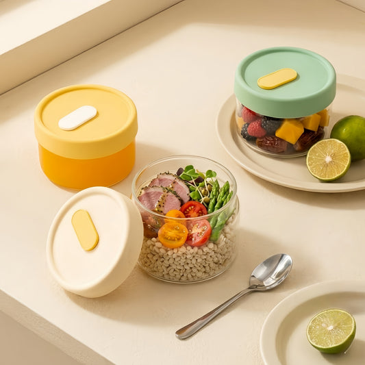 Ultra-Light Borosilicate Glass Fresh-Keeping Lunch Box