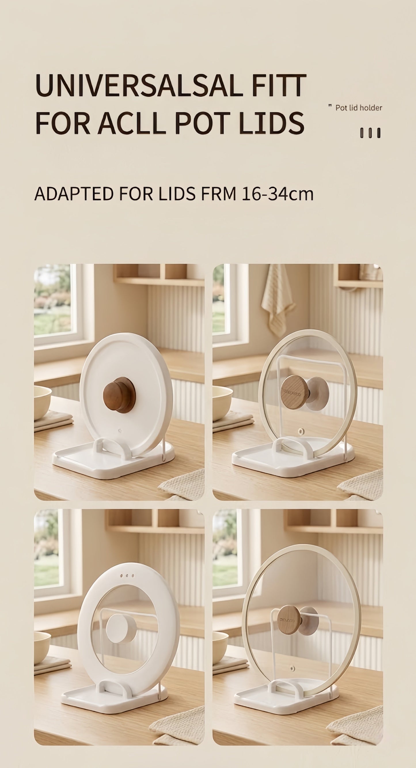 Multi-functional Foldable Pot Lid Rack